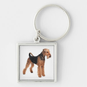 Airedale Terrier Puppy Dog Premium Keychain