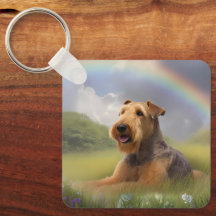 Airedale Terrier Rainbow Bridge Memorial Custom