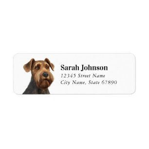 Airedale Terrier Return Address Labels
