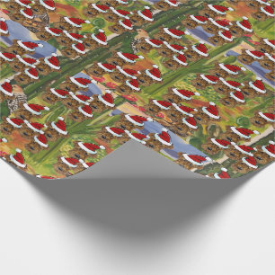 Airedale Terrier Santas Wrapping Paper