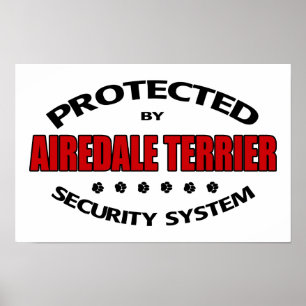 Airedale Terrier Security Poster