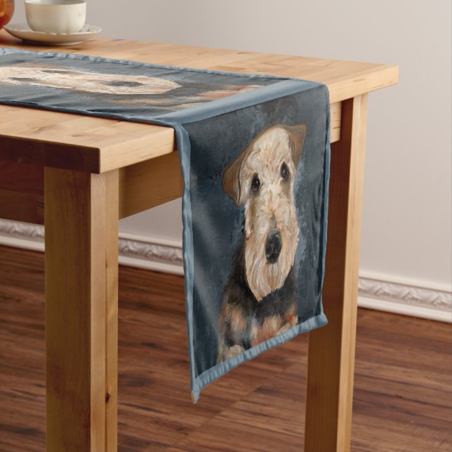  AIREDALE TERRIER        SHORT TABLE RUNNER (In Situ)