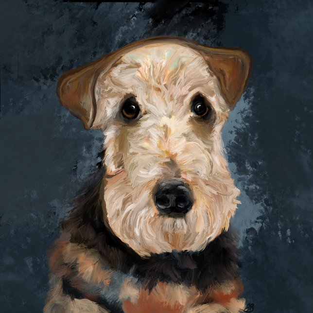  AIREDALE TERRIER        SQUARE STICKER (Creator Uploaded)