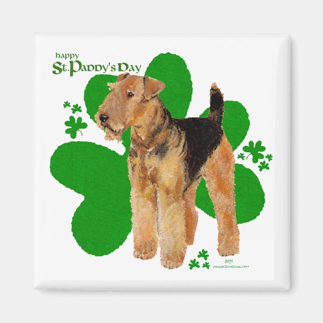 Airedale Terrier St Paddy Magnet (Front)