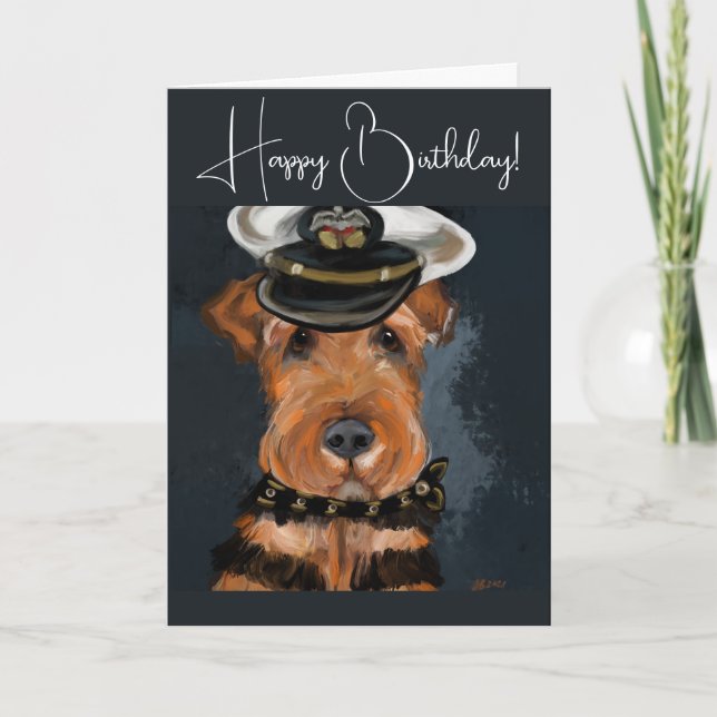  AIREDALE TERRIER        THANK YOU CARD (Front)