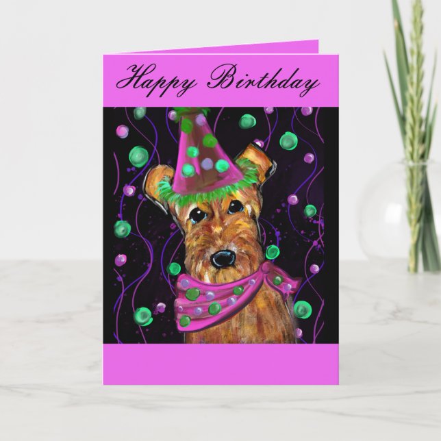 AIREDALE TERRIER          THANK YOU CARD (Front)