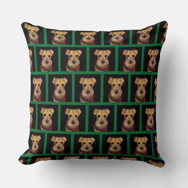 Airedale Terrier   Throw Pillow (Front)