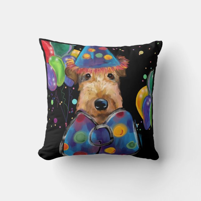  AIREDALE TERRIER           THROW PILLOW (Front)