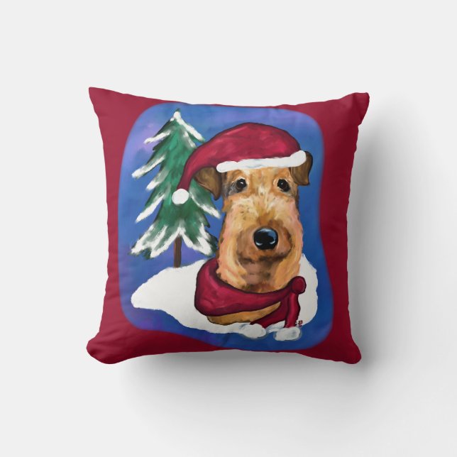 Airedale Terrier    Throw Pillow (Front)