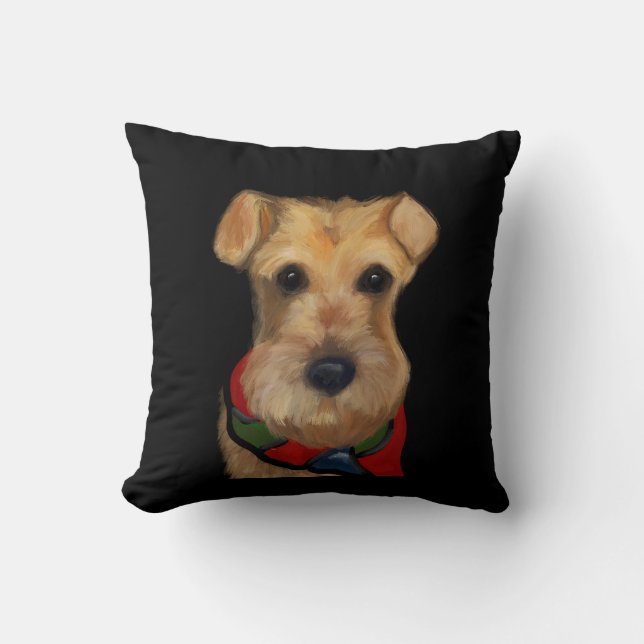 Airedale Terrier  Throw Pillow (Front)