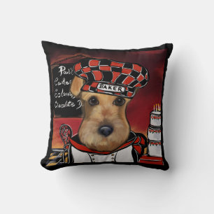 AIREDALE TERRIER THROW PILLOW