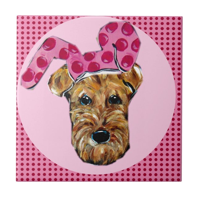 AIREDALE TERRIER TILE (Front)