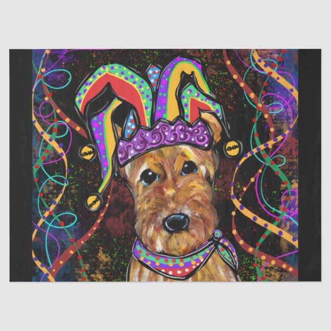 AIREDALE TERRIER   TISSUE PAPER (Front)