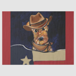 AIREDALE TERRIER   TISSUE PAPER
