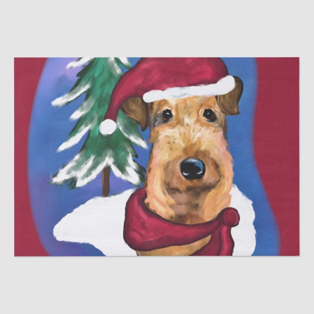 Airedale Terrier      Tissue Paper (Front)