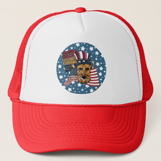 AIREDALE TERRIER TRUCKER HAT (Front)