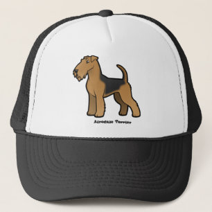 airedale terrier trucker hat