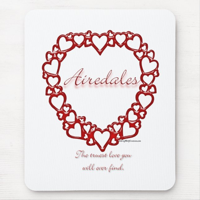 Airedale Terrier True Love Mouse Pad (Front)