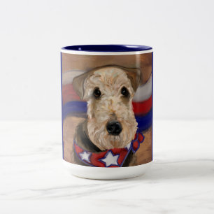 AIREDALE TERRIER Two-Tone COFFEE MUG