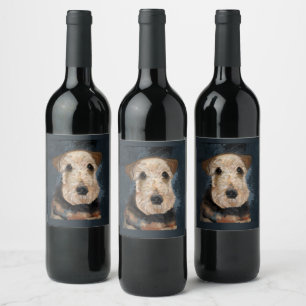  AIREDALE TERRIER        WINE LABEL