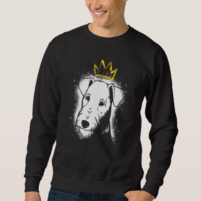 Airedale Terrier with Crown Sweatshirt (Front)