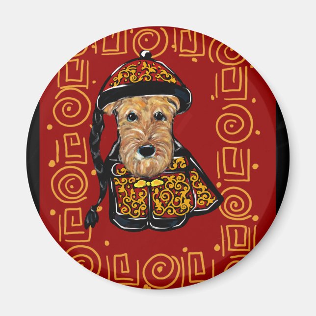 Airedale Terrier Year of the Dog Magnet (Front)