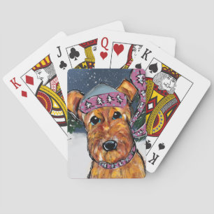 Airedale Terriers Playing Cards