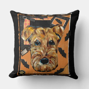 AIREDALE TERRIERS THROW PILLOW