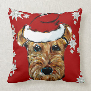 AIREDALE TERRIERS THROW PILLOW