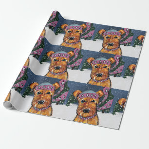 Airedale Terriers Wrapping Paper