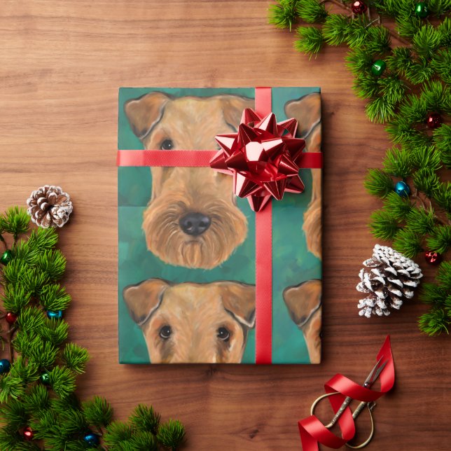 Airedale Terriers   Wrapping Paper (Holiday Gift)