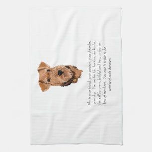 Airedale, Welsh, Lakeland Terrier Keepsake Kitchen Towel