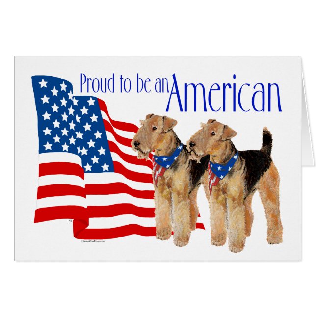 Airedales patriotiques (Devant horizontal)