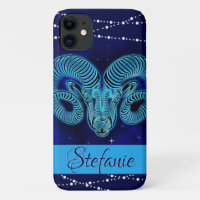 Aires in Dark Blue Case-Mate iPhone Case