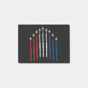Airforce Flyover 4th Of July Post-it Notes