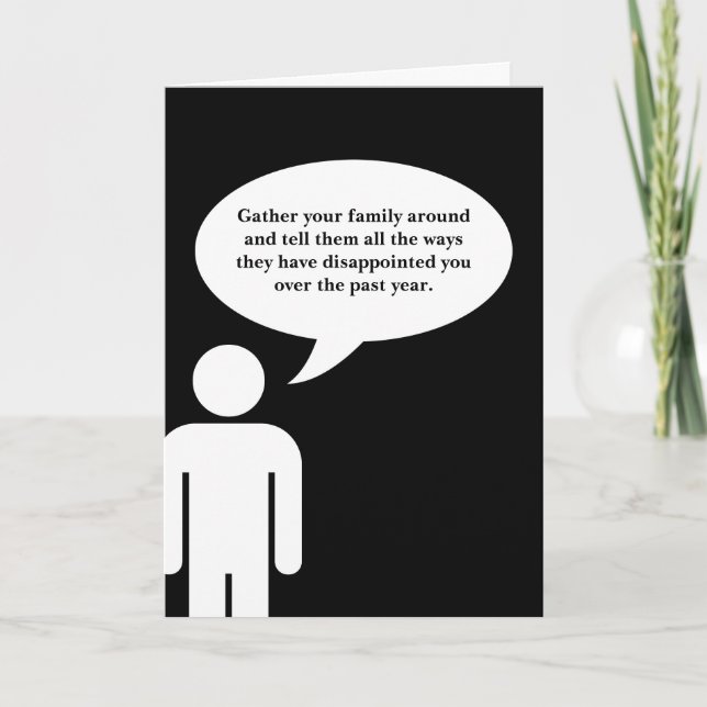 airing of grievances FESTIVUS Holiday Card (Front)