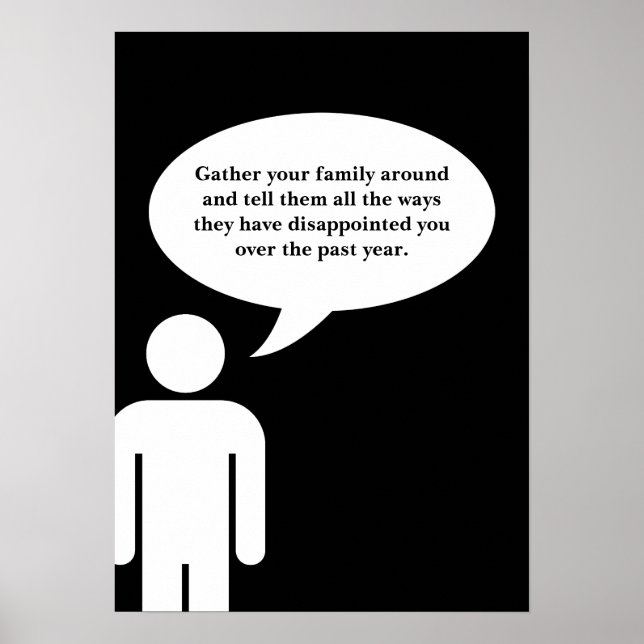 airing of grievances festivus rules poster (Front)