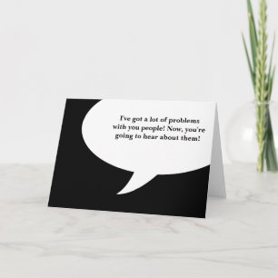 airing of grievances for FESTIVUS Holiday Card