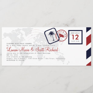 Airline Boarding Pass Invitation