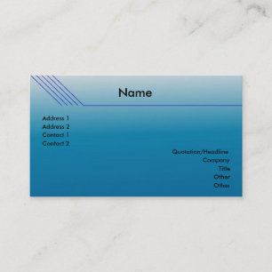 Airline Business Card