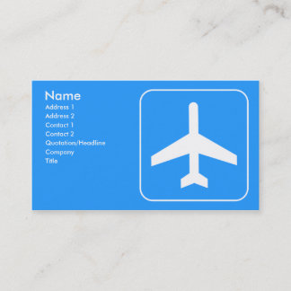 Airline Business Cards