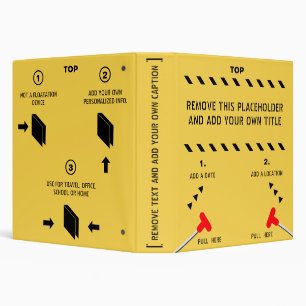 Airline Life Vest Travel 3 Ring Binder