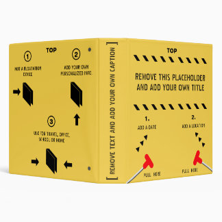 Airline Life Vest Travel 3 Ring Binder