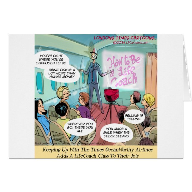 Airline LifeCoach Class Funny (Front Horizontal)