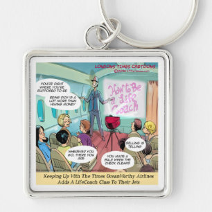 Airline LifeCoach Class Funny Keychain