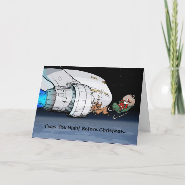 Airliner Santa Holiday Card (Front)