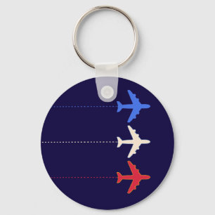 airlines airplanes keychain