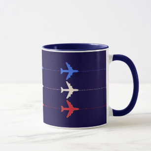 airlines airplanes mug