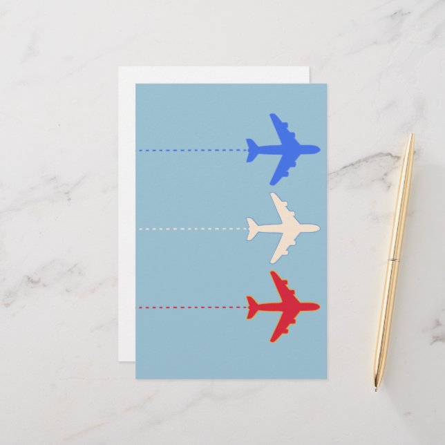 Airlines Airplanes Stationery (Front/Back In Situ)
