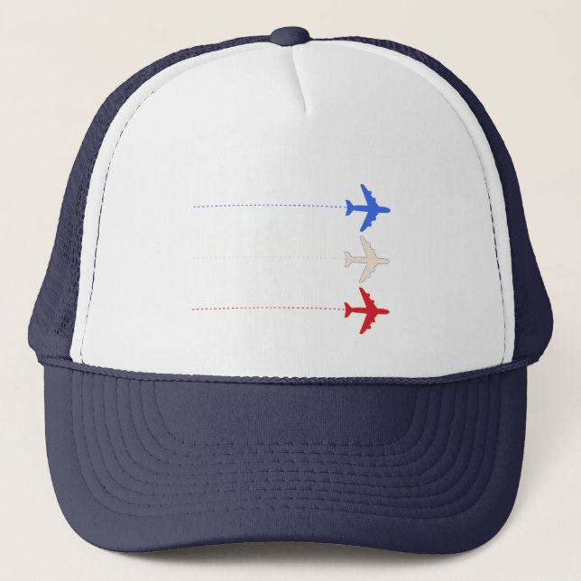 airlines airplanes trucker hat (Front)